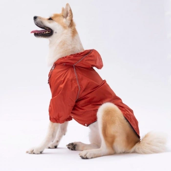 Pawstar Pluvia İçi Polar Orta-Büyük Irk Köpek Yağmurluk Turuncu