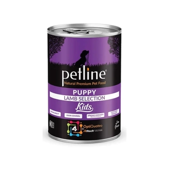 Petline Super Premium Yavru Köpek Konservesi Kuzu Etli Ve Pirinçli Pate 400 Gr