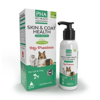 PHA-Pet Health Association Skin Coat Health- Kedi ve Köpekler Için Biotin Katkılı Cilt ve Tüy Sağlığı Destekleyici 100 ML