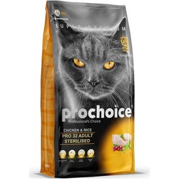 Pro Choice Pro32 Kısırlaştırılmış Tavuklu Kedi Maması 15 Kg