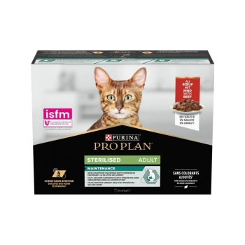 Pro Plan Pouch Gravy Sterilised Sos İçinde Kuzu Etli Kedi Yaş Maması 85 Gr x 10 Adet