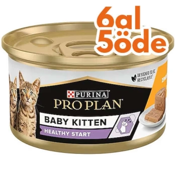 ProPlan Baby Kitten Tavuk Etli Yavru Kedi Konservesi 85 Gr - 6 Al 5 Öde