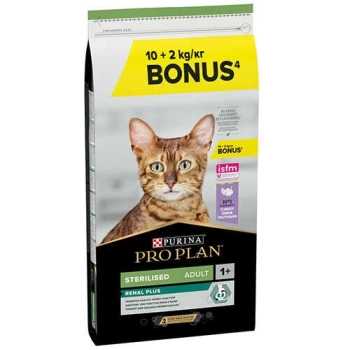 ProPlan Sterilised Tavuk ve Hindi Etli Kısır Kedi Maması 10 Kg + 2 Kg Bonus