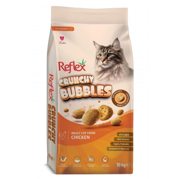 Reflex Crunchy Bubbles Tavuklu Yetişkin Kedi Maması 10 Kg
