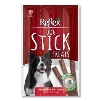 Reflex Dog Stick Kuzu Etli Köpek Tahılsız Ödül Çubukları 11 Gr x 3 Stick