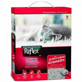 Reflex Granül Aktif Karbonlu Topaklanan Kedi Kumu 10 Lt Kırmızı.