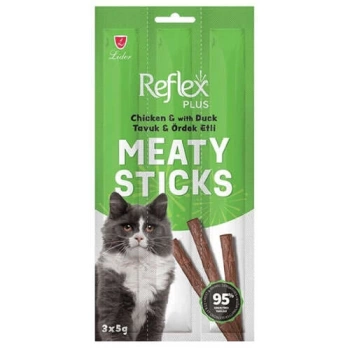 Reflex Meaty Sticks Tavuk ve Ördek Etli Kedi Ödül Maması 3x5 Gr.