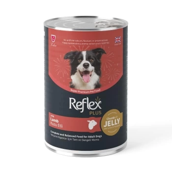 Reflex Plus Jöle İçinde Et Parçacıklı Kuzu Etli Yetişkin Köpek Maması 400 Gr
