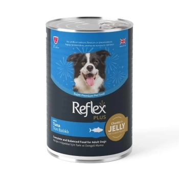 Reflex Plus Jöle İçinde Et Parçacıklı Ton Balıklı Yetişkin Köpek Maması 400 Gr