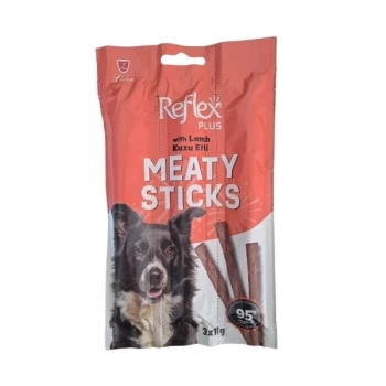 Reflex Plus Kuzu Etli Çubuk Yetişkin Köpek Ödül Maması 11 Gr 3 Adet