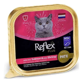 Reflex Plus Pate Somonlu Karidesli Kedi Yaş Maması 85 Gr