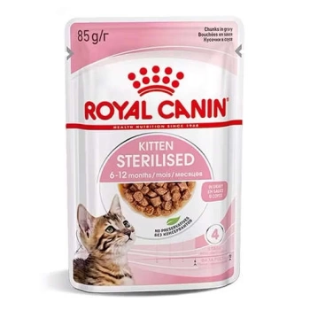 Royal Canin Pouch Gravy Kitten Sterilised Yaş Yavru Kısır Kedi Maması 85 Gr