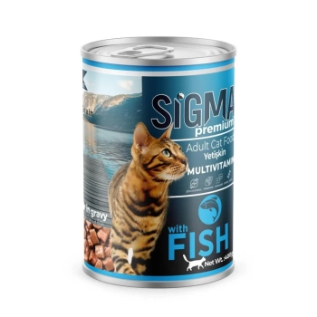 Sigma Premium Balık Etli Kedi Konservesi 400 Gr