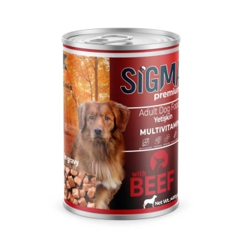 Sigma Premium Biftekli Köpek Konservesi 400 Gr