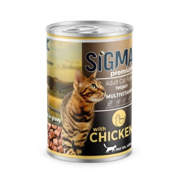 Sigma Premium Tavuk Etli Kedi Konservesi 400 Gr
