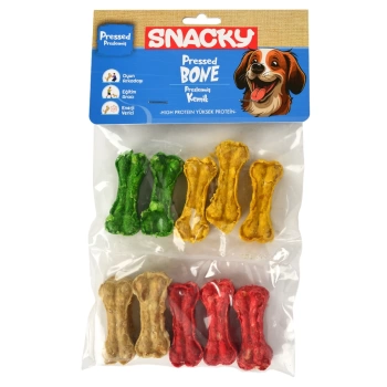 Snacky Munchy Press Kemik Köpek Ödülü 10lu 5 cm 110 gr