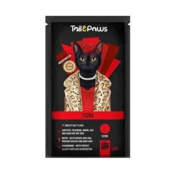 Tail Paws Pouch Fiona Ciğerli Sıvı Ödül Kedi Maması 80 Gr