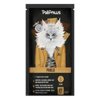 Tail Paws Pouch Pablo Yürekli Sıvı Ödül Kedi Maması 80 Gr