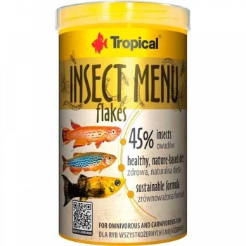 Tropical Insect Menu Flakes Böcek Pul Balık Yemi 100 ml 20 GR