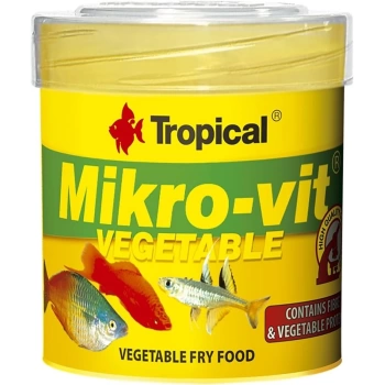 Tropical Mikro-Vit Vegetable Bitkisel Yavru Balık Yemi 50 ml 32 GR