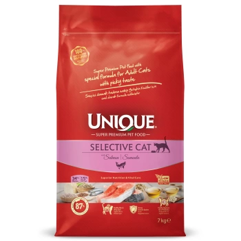 Unique Selective Yetişkin Kedi Maması Somonlu 7 Kg