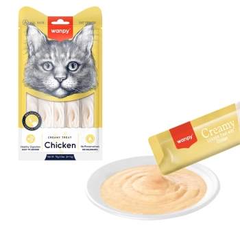 Wanpy Tavuklu Krema Sıvı Kedi Ödülü 5x14 Gr