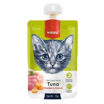 Wanpy Taze Ton Balıklı Ve Tavuklu Kedi Et Ezmesi 90 gr