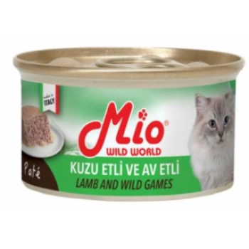 Mio Kuzu Etli ve Av Hayvanlı Püre Kedi Konservesi 85 Gr.