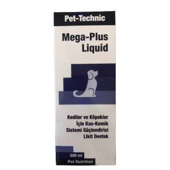 Pet-Technic Mega Plus Liquid Kas ve Kemik Sistemi Güçlendirici Likit Destek 500 ml