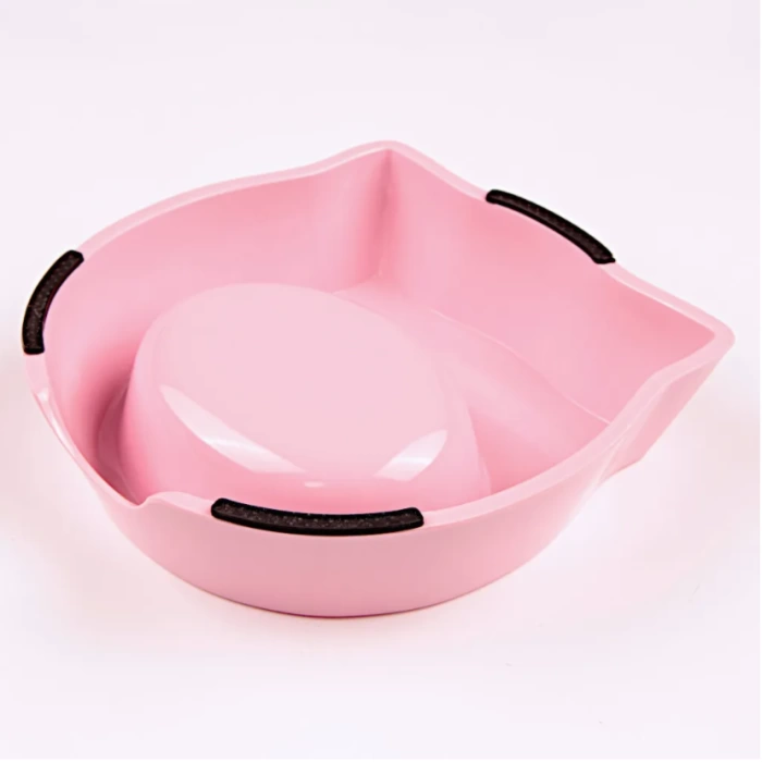 Bobo Kedi Köpek Mama Su Kabı BO-3146A5 270 ML Pembe