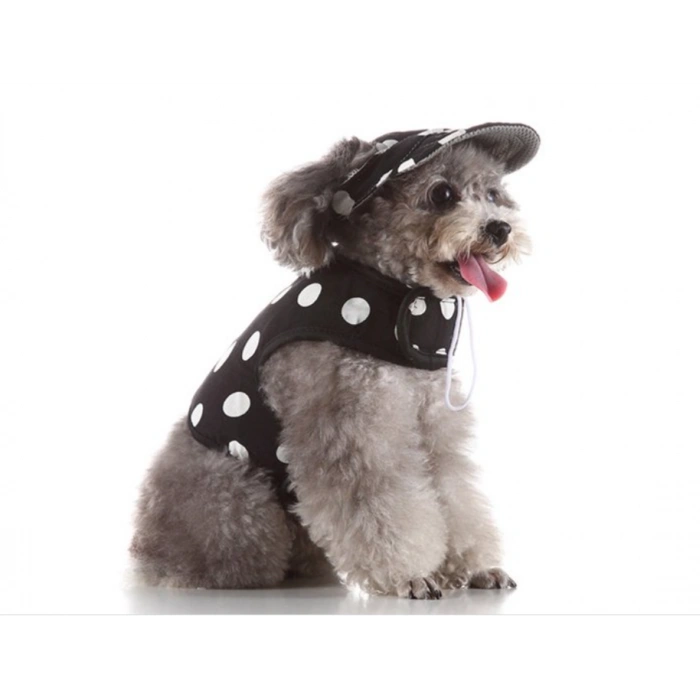 Köpek Yelek Gezdirme Elbisesi + Şapka Medium