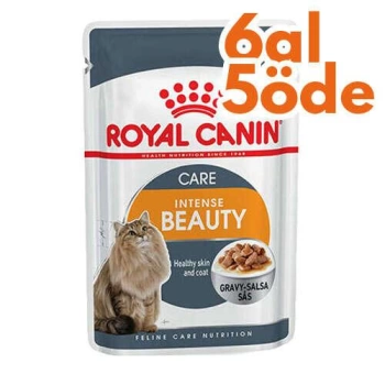 Royal Canin Gravy Soslu Intense Beauty Kedi Maması 85 Gr - 6 Al 5 Öde