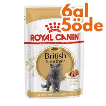 Royal Canin Pouch British Shorthair Irkına Özel Yaş Kedi Maması 85 Gr - 6 Al 5 Öde