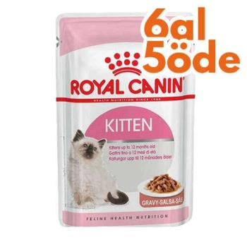 Royal Canin Gravy Kitten Yaş Yavru Kedi Maması 85 Gr - 6 Al 5 Öde