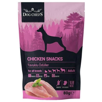 Dog Chefs Chicken Snacks Tavuk Etli Tahılsız Köpek Ödül Maması 80 Gr.