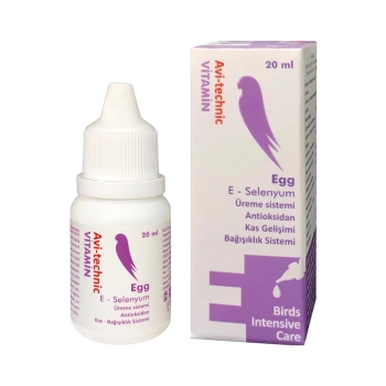 Avi-Technic Egg Vitamin E-Selenyum Kuşlar İçin Üreme Desteği 20 ml.