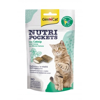 Gimcat Nutripockets Kedi Ödülü Kedi Otu & Multivitamin 60 Gr