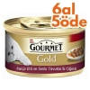 Gourmet Gold Parça Etli Soslu Tavuk Ciğerli Kedi Konservesi 85 Gr - 6 Al 5 Öde