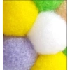 Renkli Ponpon Top Kedi Oyuncağı 5 cm