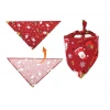 Kedi Köpek Noel Desenli Bandana Kırmızı Small 28x28x40 cm