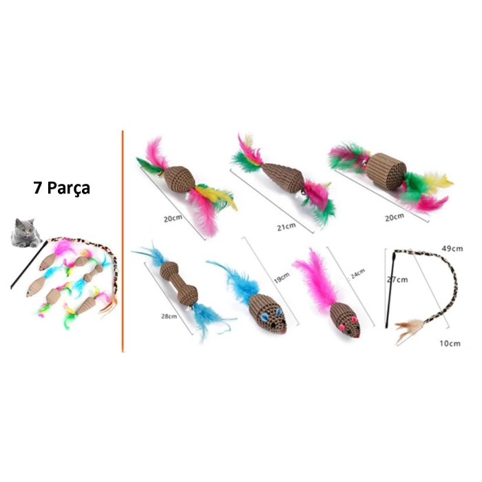 Kedi Oyuncak Seti 7 Parça Model 7