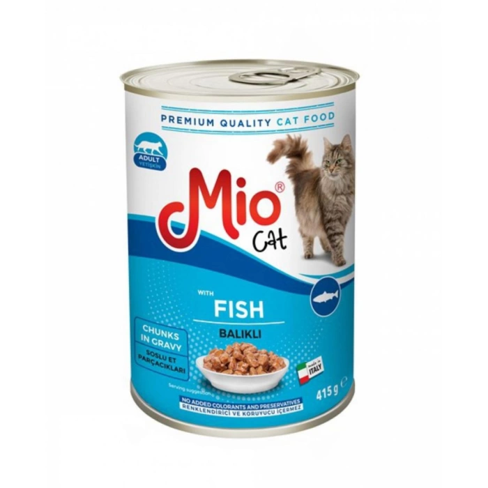 Mio Balıklı Soslu Yaş Kedi Konservesi 415 Gr.