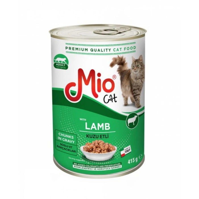 Mio Kuzu Etli Soslu Kedi Konservesi 415 Gr.