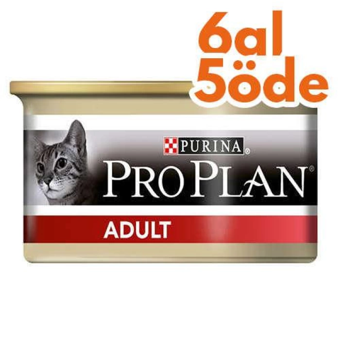 ProPlan Adult Tavuk Etli Kedi Konservesi 85 Gr - 6 Al 5 Öde