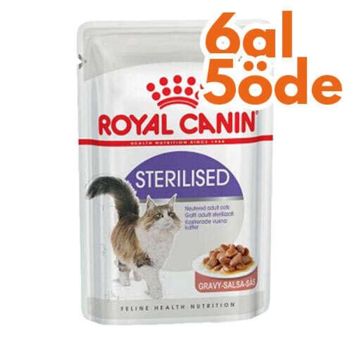 Royal Canin Gravy Sterilised Kısırlaştırılmış Yaş Kedi Maması 85 Gr - 6 Al 5 Öde