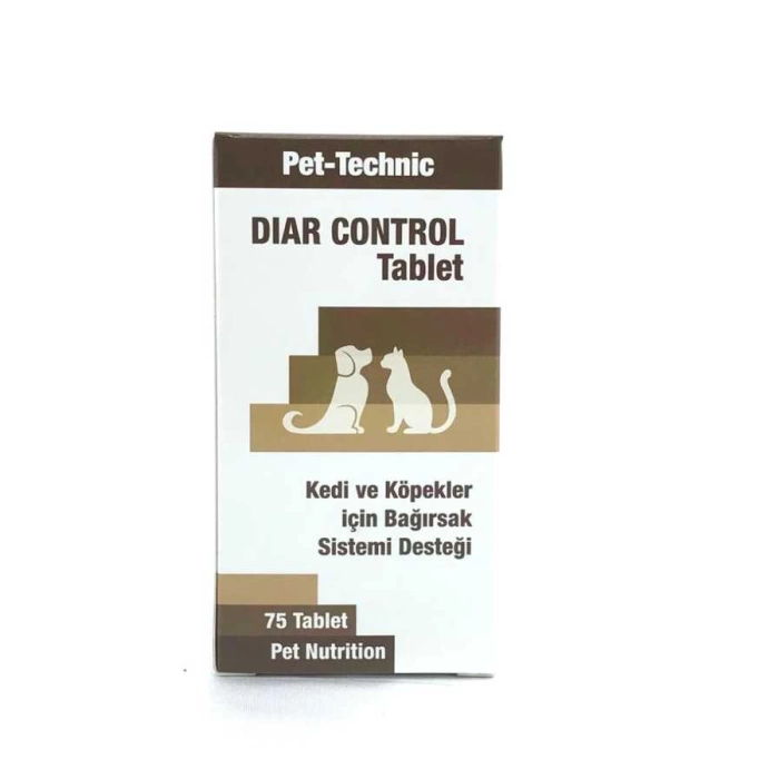 Pet-Technic Diar Control Kedi Köpek Bağırsak Sıstemi Desteği 75 Tablet