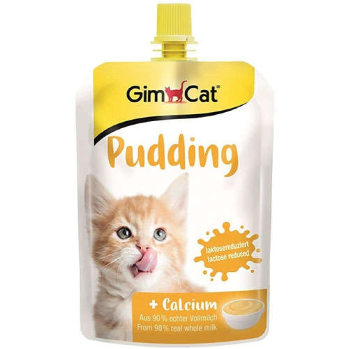 GimCat Sütlü Kalsiyum İlaveli Kedi Ödül Pudingi 150 Gr.