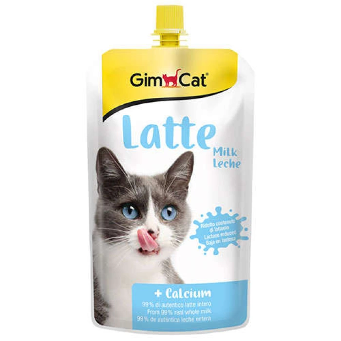 Gimcat Milk Latte Kalsiyumlu Sıvı Kedi Sütü 200 Ml.