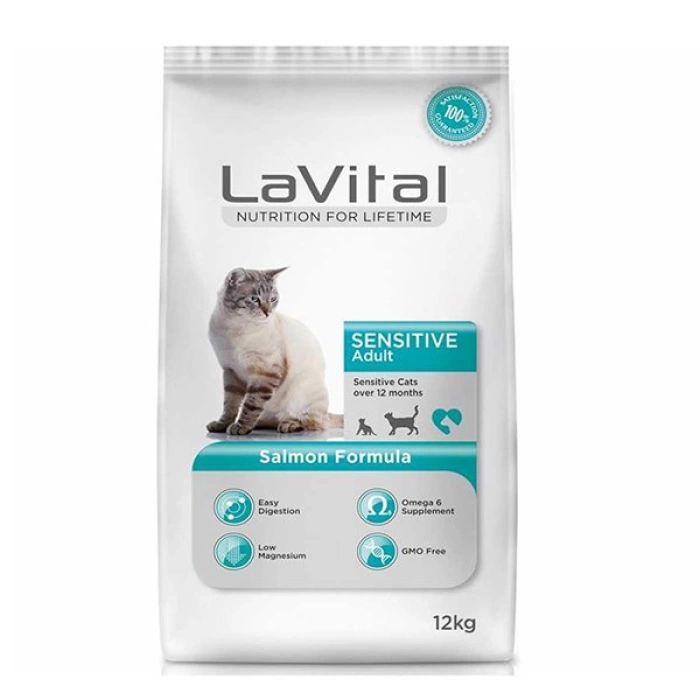 La Vital Sensitive Somonlu Yetişkin Kedi Maması 12 Kg