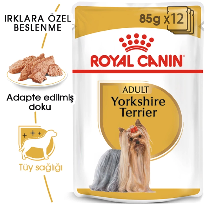 Royal Canin Pouch Yorkshire Terrier Irkı Özel Yaş Köpek Maması 85 Gr - 6 Al 5 Öde